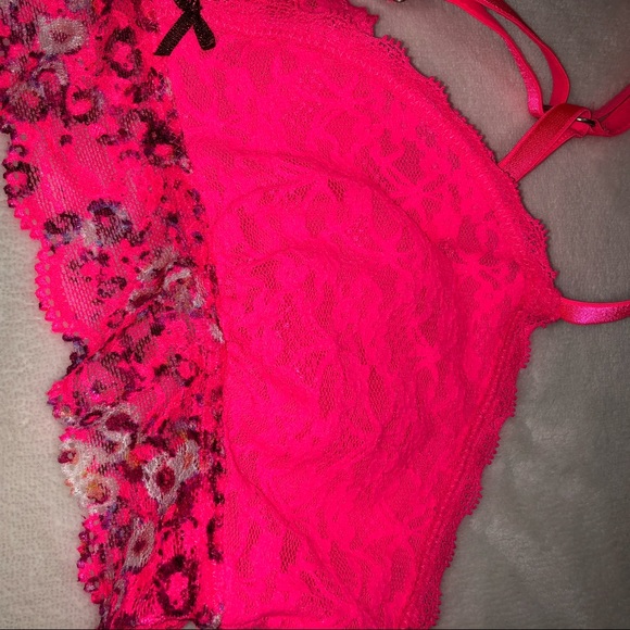 2 / $15 Aerie Bralette Hot Pink Size Medium - Picture 6 of 6